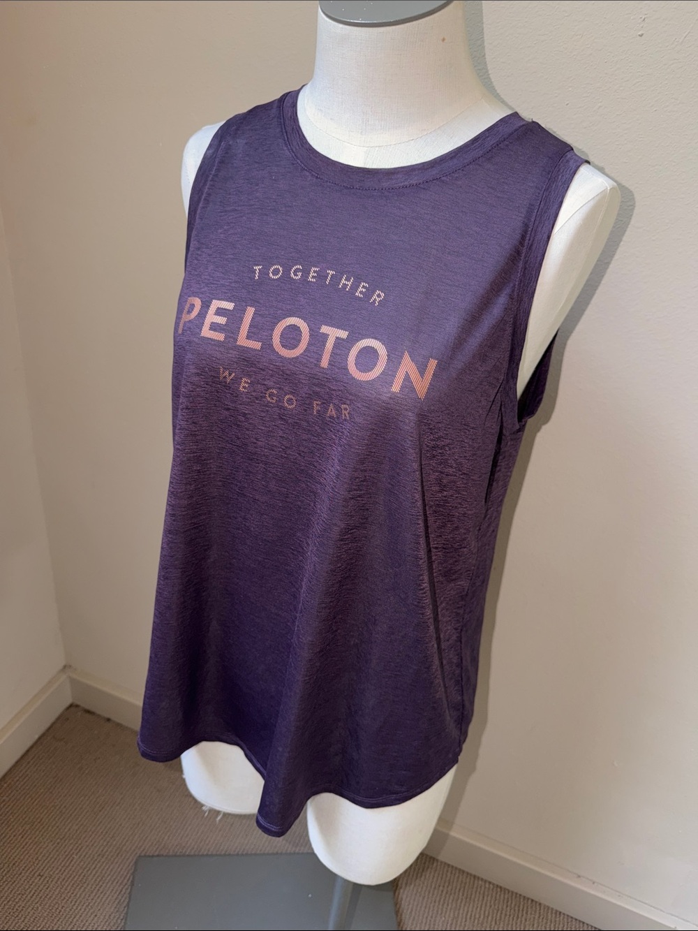 Peloton Purple Agility Scoop Muscle Tank Size Small